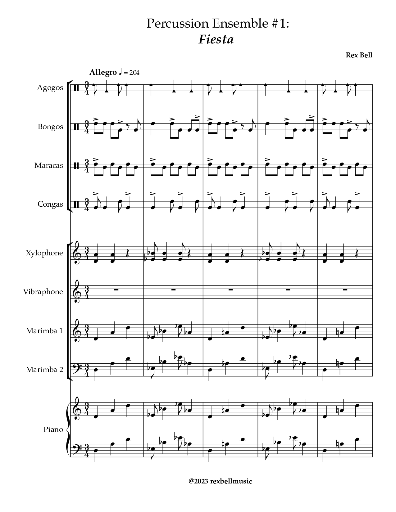 Percussion Ensemble #1: Fiesta